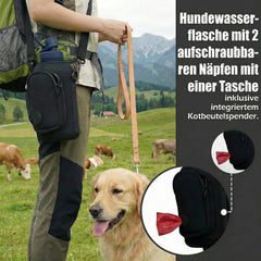 Hundetrinkflasche Mit Futternapf und Tragetasche